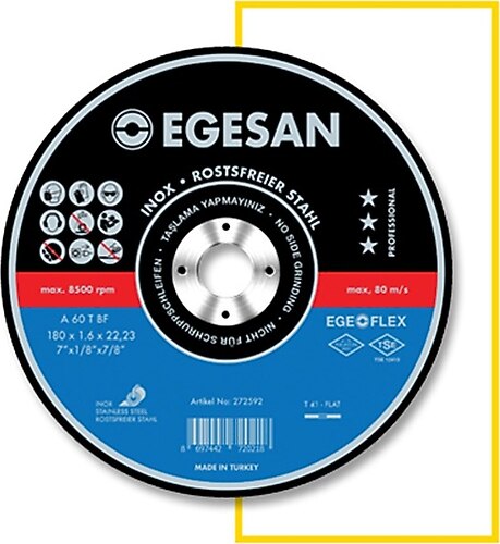 Egesan 180X1,6 mm Inox Kesici Taş