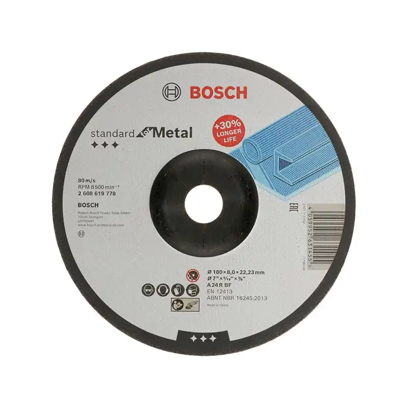 BOSCH 180 x 8,0 x 22,23 Metal Taşlama Taşı