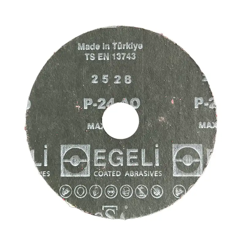 Egeli Fiber Disk Zımpara Alüminyum Oksit 115 mm
