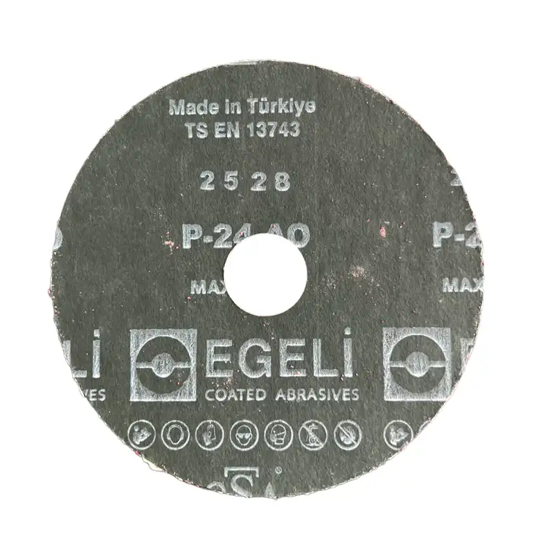 Egeli Fiber Disk Zımpara Alüminyum Oksit 180 mm