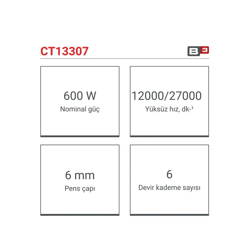CROWN KALIPÇI TAŞLAMA MAKİNASI -UZUN 600W CT13307