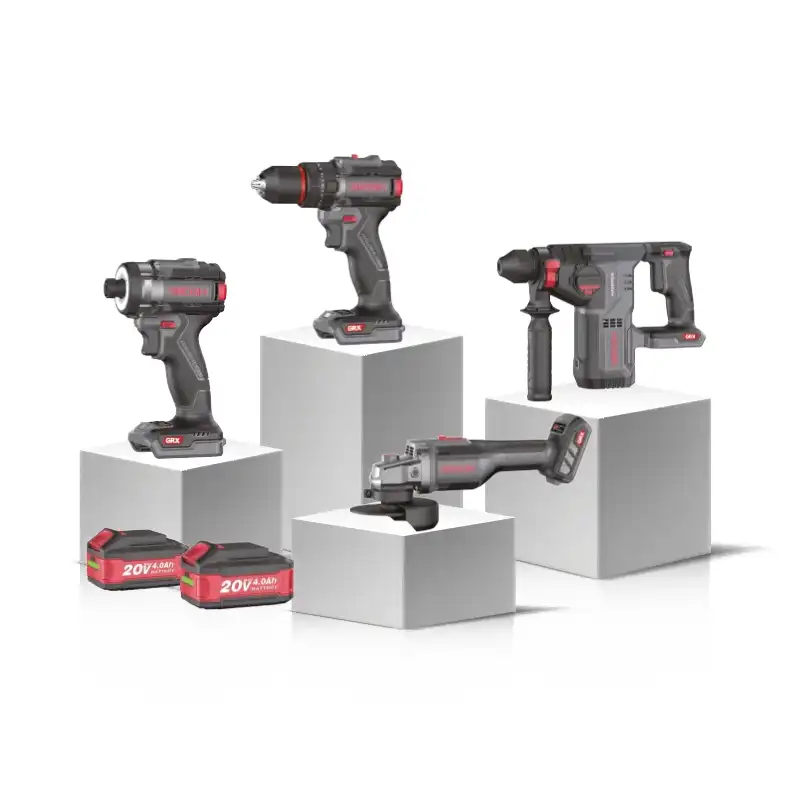 Grogh Kömürsüz Motorlu Çift Akülü 4'lü Set GRX9201S
