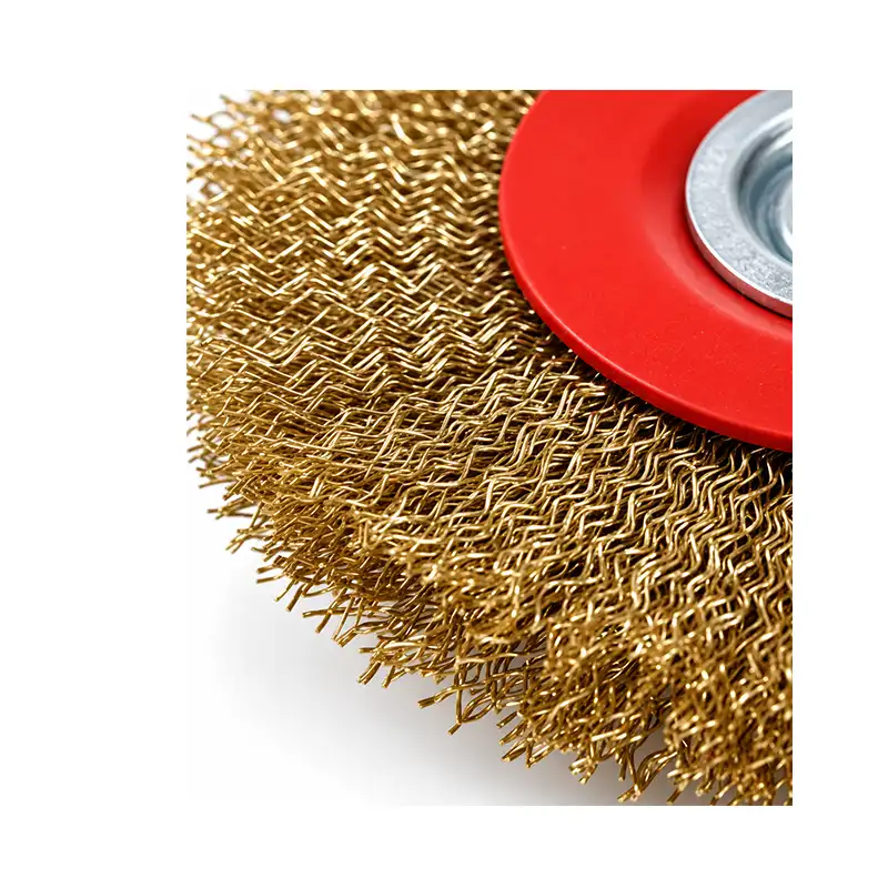 Saçaklı Dairesel Tel Fırça 200mm