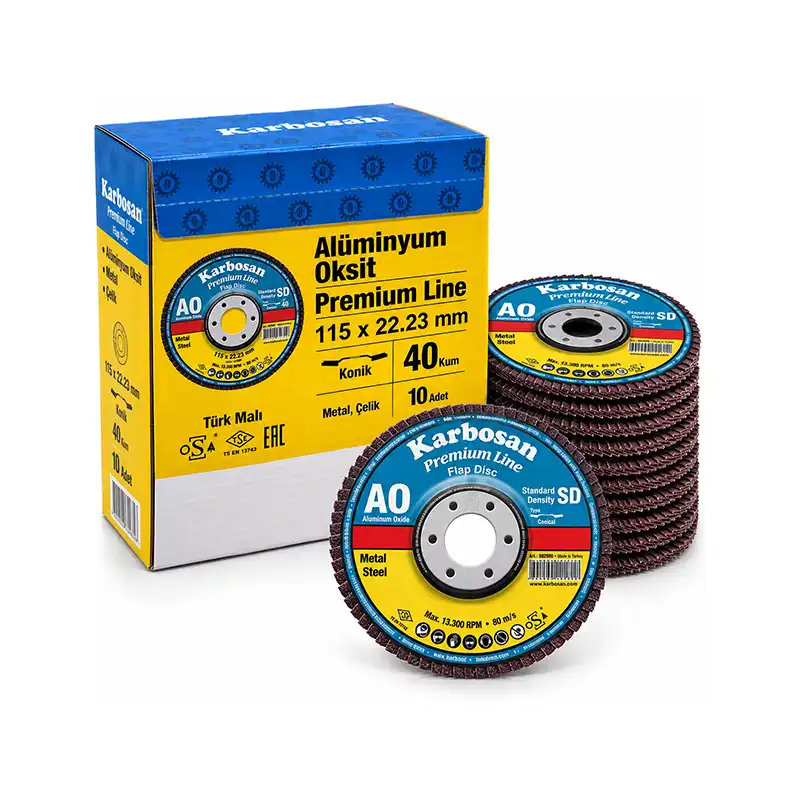 Karbosan Premium Line AO SD Flap Disk Zımpara 115x22,23 mm | 40-60-80 Kum