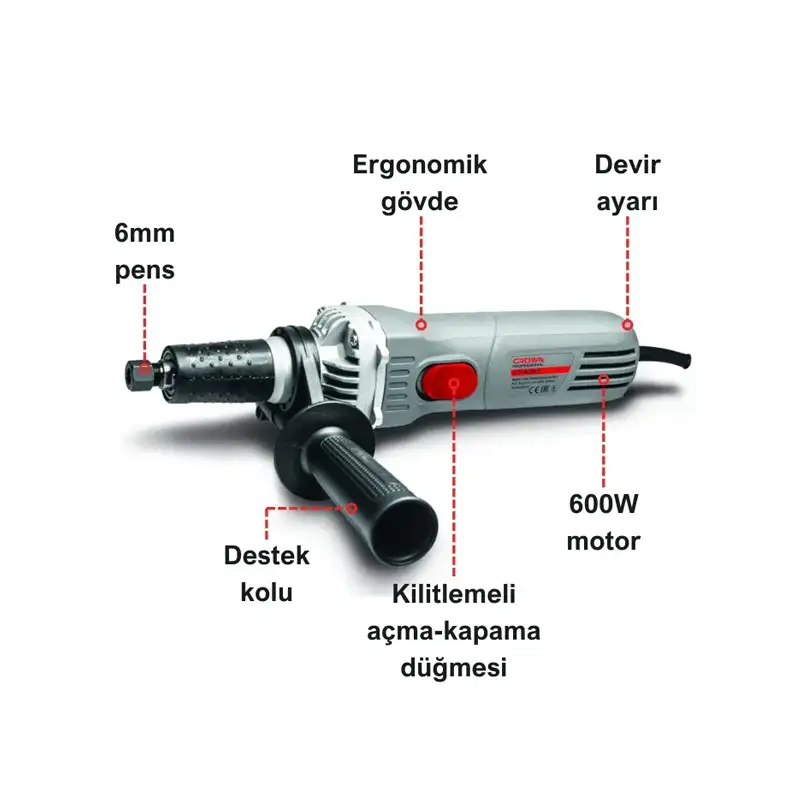 CROWN KALIPÇI TAŞLAMA MAKİNASI -UZUN 600W CT13307