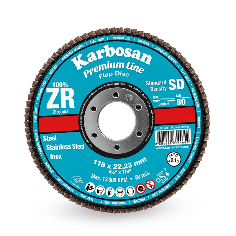Karbosan 115x22.23 Premium Line ZR SD Flap Disk Zımpara