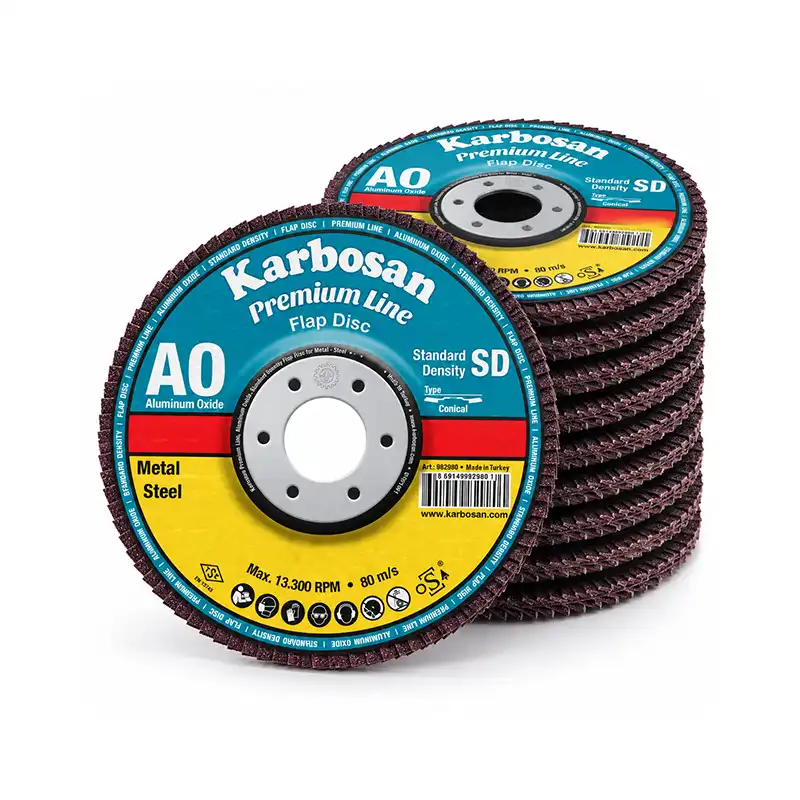 Karbosan Premium Line AO SD Flap Disk Zımpara 115x22,23 mm | 40-60-80 Kum
