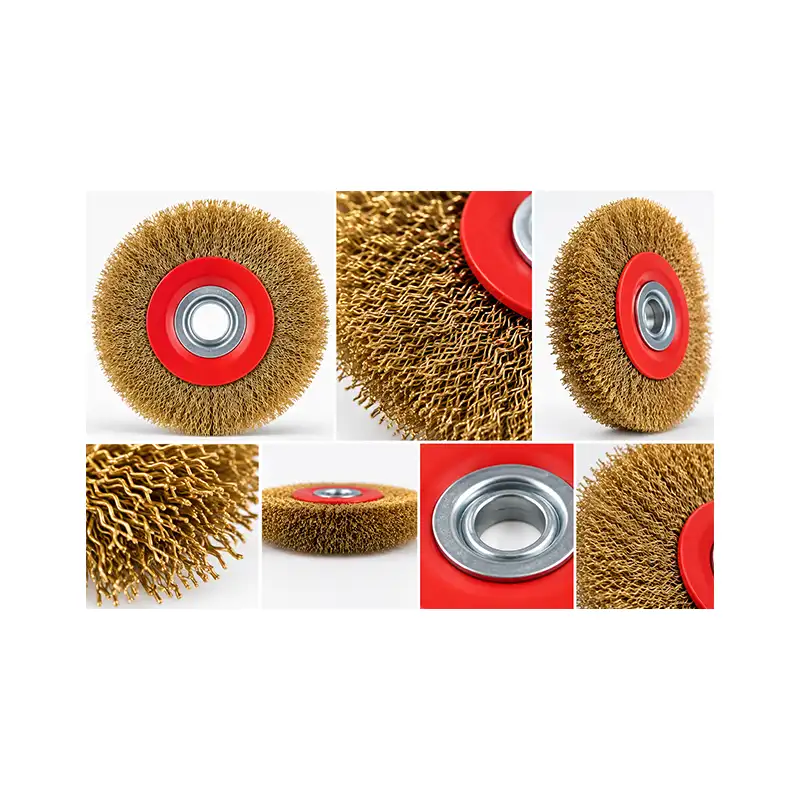 Saçaklı Dairesel Tel Fırça 200mm